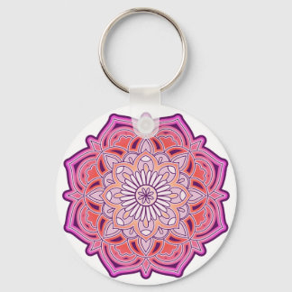 Cute Pink Mandala    Keychain