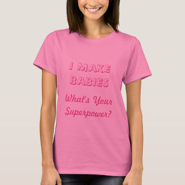 Cute pink maternity tank tops for pregnant women (Front)