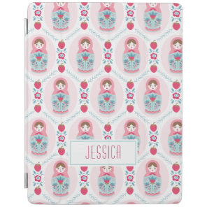 Cute Pink Matryoshka Nesting Doll iPad Smart Cover
