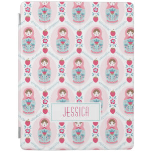 Cute Pink Matryoshka Nesting Doll iPad Smart Cover