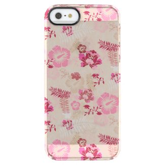 Cute pink modern flowers pattern