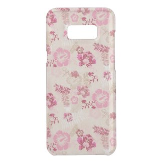 Cute pink modern flowers pattern