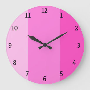 Cute Pink modern Large Clock