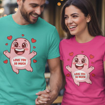 Cute Pink Monster Love You So Much Art