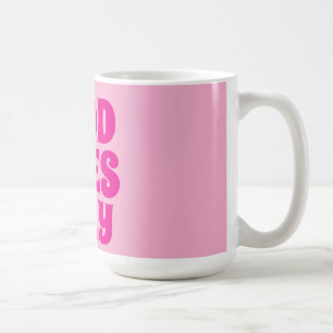 cute pink mug that just instantly makes you smile