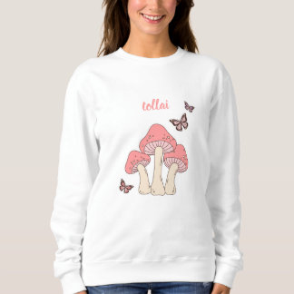 Cute Pink Mushroom Sweater