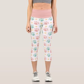 Cute Pink n Blue Paw Print Pet Lover