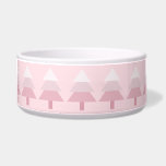 Cute Pink Ombre Christmas Tree Pattern Bowl<br><div class="desc">Digital Art</div>