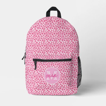 Cute Pink on Pink Leopard Print  | Monogrammed