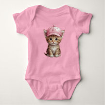 Cute Pink One Piece Outfit For A Baby Girl