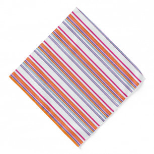 Cute pink orange stripes bandana