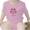 Cute pink owl animal cartoon personalized baby