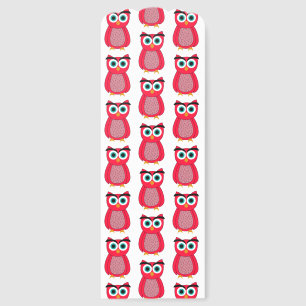 Cute Pink Owl Bookmarks