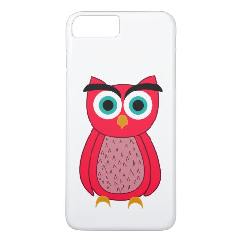 Cute Pink Owl iPhone 8 Plus7 Plus Case