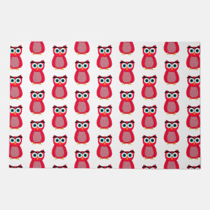 Cute Pink Owl Illustration Doormat