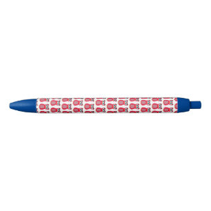 Cute Pink Owl Illustration Pen