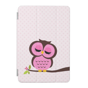 Cute Pink Owl iPad Mini Cover