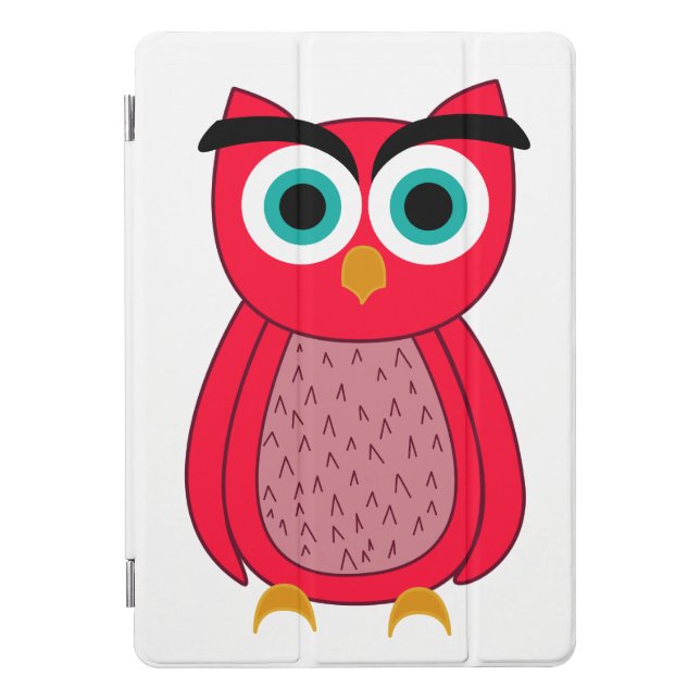 Cute Pink Owl iPad Pro Cover (Front)