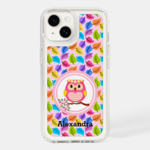 Cute Pink Owl Speck iPhone 14 Case