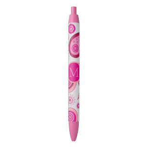 Cute Pink Paisley Monogram Pen