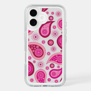 Cute Pink Paisley Pattern iPhone 16 Case