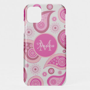 Cute Pink Paisley Personalised iPhone 11 Case