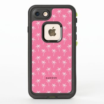 Cute Pink Palm Trees Pattern by heartlockedcases at Zazzle