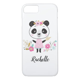 Cute Pink Panda Girly Personalized iPhone 8/7 Case