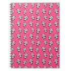 Personalized Panda Bear Pink Black Notebook | Zazzle.com