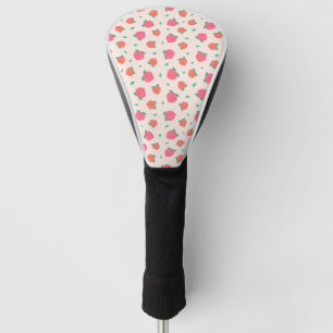 Cute Pink Peach Pattern Golf Head Cover