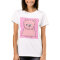 Cute Pink Persian Cat. Pink Striped Background.