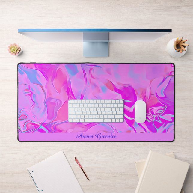 Cute Pink Personalized For Desktop Desk Mat (Office 1)