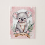 Cute Pink Personalized Koala Kids Jigsaw Puzzle<br><div class="desc">Step into a world of adorable charm with our Cute Pink Personalized Koala Kids Jigsaw Puzzle! Delight your little one with this sweet puzzle featuring a lovable pink koala design. What makes it even more special? It's personalized with your child's name, adding a personal touch to playtime. Crafted with premium...</div>