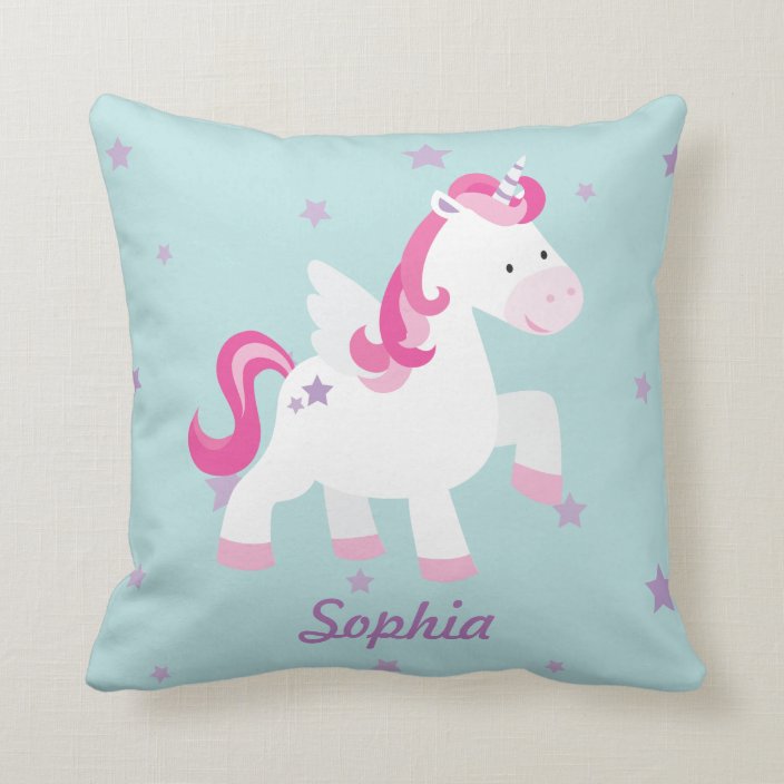 pink unicorn pillow