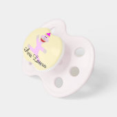 Cute Pink personalized monkey pacifier (Front Right)