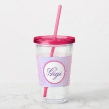 Cute Pink Personalized Name Glitter