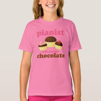 Cute Pink Piano Kids T-shirt by madconductor at Zazzle