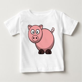 Cute Pink Pig Baby T-Shirt