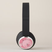 Cute Pink Pig Cartoon Headphones (Right)