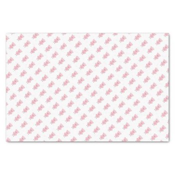 Cute Pink Pig Cartoon Tissue Paper by HeeHeeCreations at Zazzle