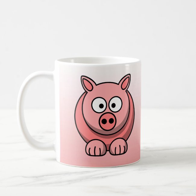 Cute Pink Pig Mug