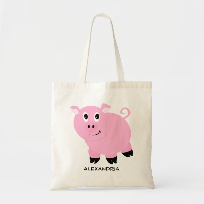 pig tote bag