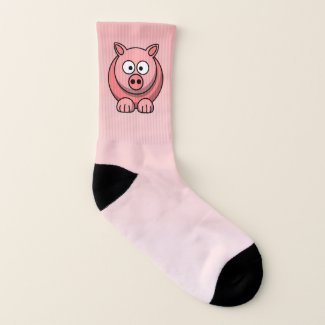 Cute Pink Pig Socks