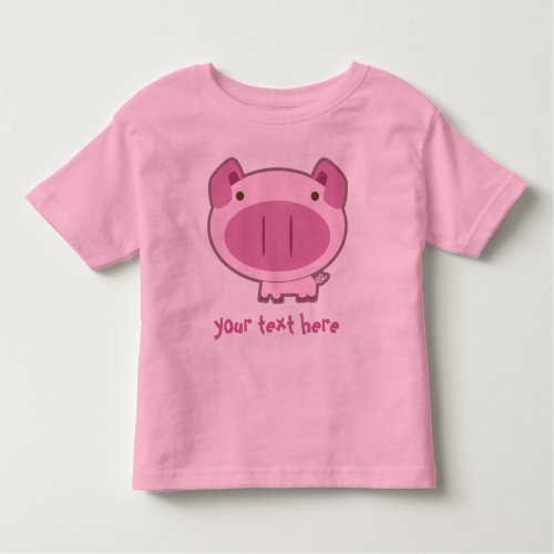 CUTE PINK PIGGY for KIDS Toddler T_shirt