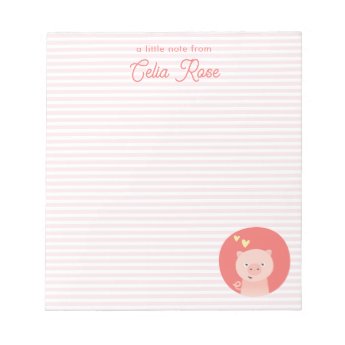Cute Pink Piglet - Personalized Girls 
