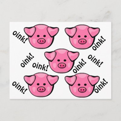 Cute Pink Pigs Oinking