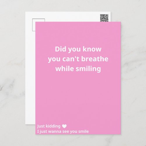 Cute Pink Postcard