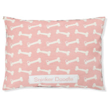 Cute Pink Princess Dog Bone Pet Outdoor Dog Bed
