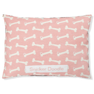 Cute Pink Princess Dog Bone Pet Outdoor Dog Bed