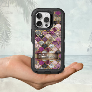 Cute pink purple gold mermaid scales Case-Mate iP iPhone 16 Pro Case